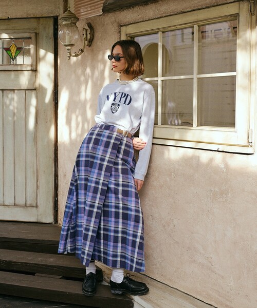 FREAK'S STORE（フリークスストア）の「NYC 刺繍プリント ロンT（Tシャツ/カットソー・レディース・グレー/ホワイト/ナチュラル・ﾌﾘ-）」の11枚目の写真