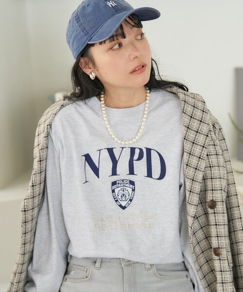FREAK'S STORE（フリークスストア）の「NYC 刺繍プリント ロンT（Tシャツ/カットソー・レディース・グレー/ホワイト/ナチュラル・ﾌﾘ-）」の12枚目の写真
