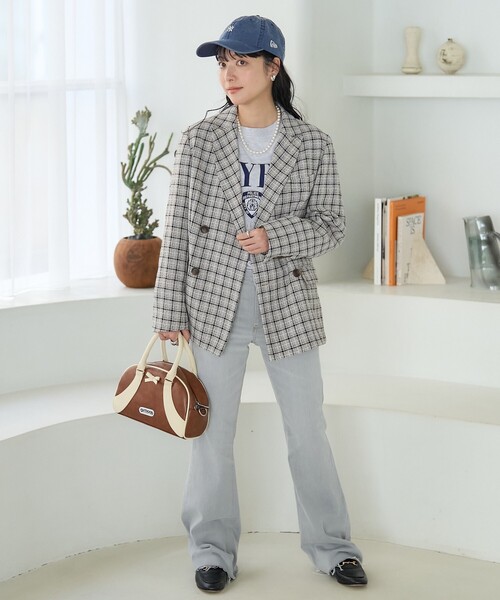 FREAK'S STORE（フリークスストア）の「NYC 刺繍プリント ロンT（Tシャツ/カットソー・レディース・グレー/ホワイト/ナチュラル・ﾌﾘ-）」の16枚目の写真