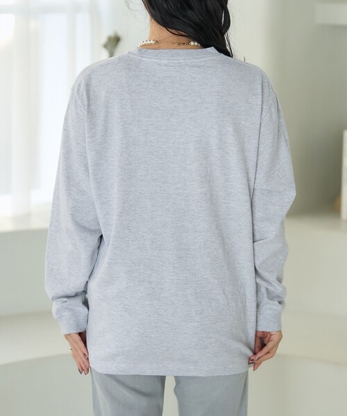 FREAK'S STORE（フリークスストア）の「NYC 刺繍プリント ロンT（Tシャツ/カットソー・レディース・グレー/ホワイト/ナチュラル・ﾌﾘ-）」の6枚目の写真