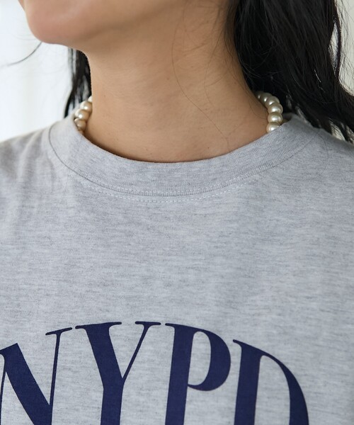 FREAK'S STORE（フリークスストア）の「NYC 刺繍プリント ロンT（Tシャツ/カットソー・レディース・グレー/ホワイト/ナチュラル・ﾌﾘ-）」の7枚目の写真