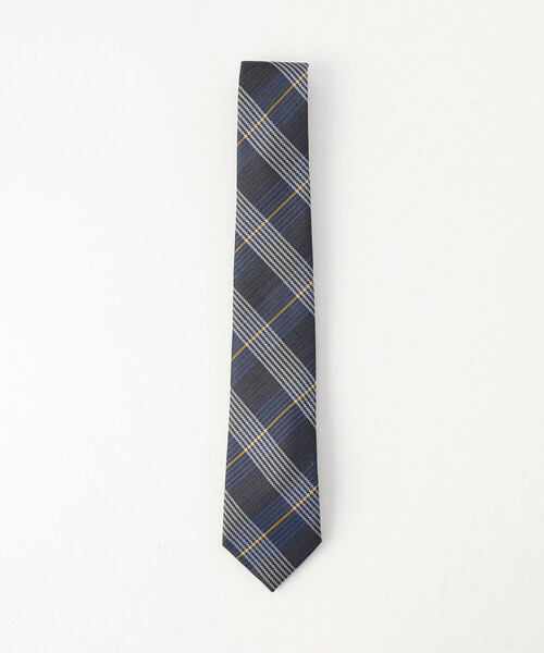 COMME CA ISM（コムサイズム）の「グレンチェック ネクタイ（ネクタイ・メンズ・ブラウン/ネイビー/グレー・FREE）」の3枚目の写真