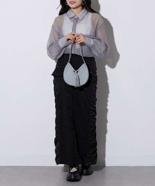 Beau're（ヴュレ）の「【BEAURE】フォーチュンクッキーショルダーバッグ mini 2way B-25213 ※（ハンドバッグ・レディース・シルバー/アイボリー/ブラック/ベージュ・FREE）」の20枚目の写真