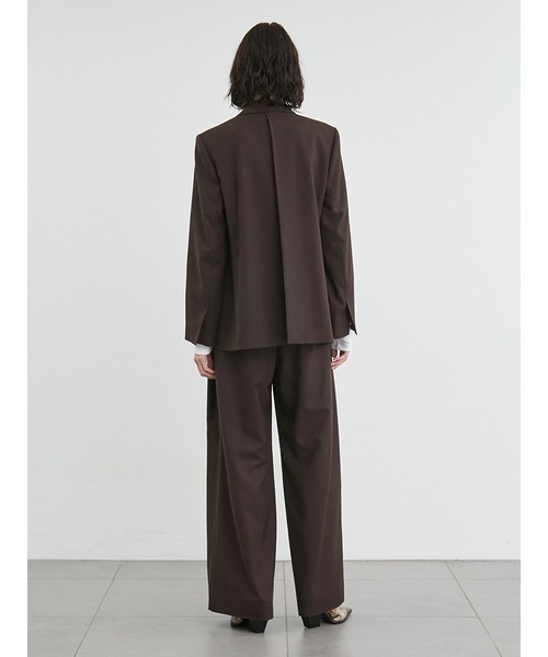 styling/(スタイリング)の「ダブルベルトスーツパンツ(スラックス・レディース・ブラウン/ダークネイビー/オフホワイト・1/0)」の10枚目の写真