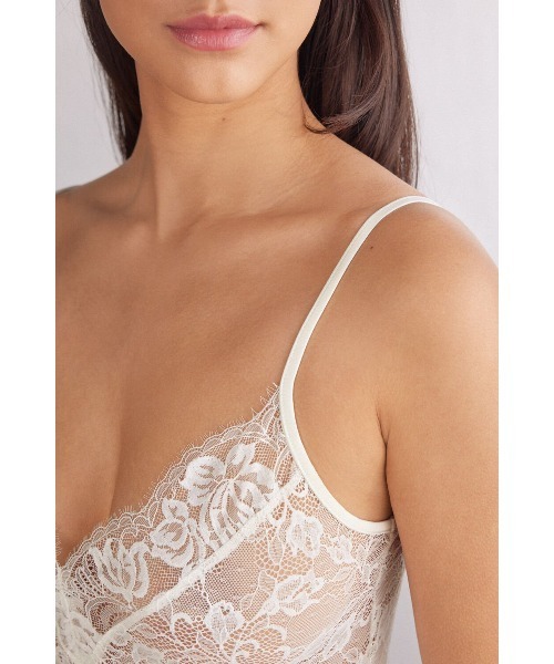 intimissimi ルームウエア THE SIMPLEST PLEASURES The Simplest Pleasures レース ロングスリップ(ルーム