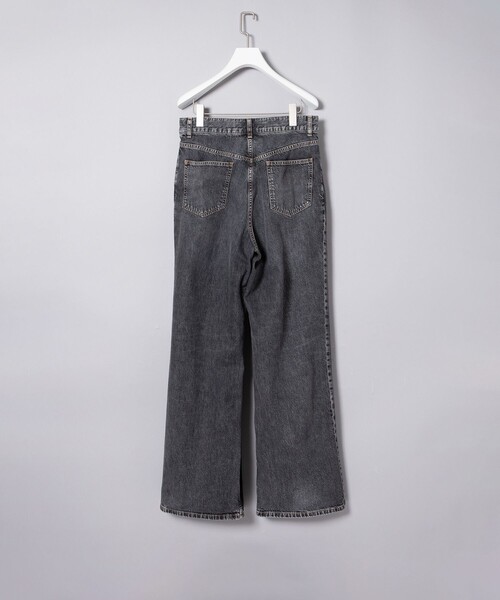 JOHN LAWRENCE SULLIVAN（ジョンローレンスサリバン）の「【JOHN LAWRENCE SULLIVAN/ジョーンローレンスサリバン】WASHED DENIM WIDE PANTS（デニムパンツ・メンズ・ブラック/インディゴブルー・44/46）」の3枚目の写真
