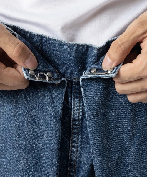 JOHN LAWRENCE SULLIVAN（ジョンローレンスサリバン）の「【JOHN LAWRENCE SULLIVAN/ジョーンローレンスサリバン】WASHED DENIM WIDE PANTS（デニムパンツ・メンズ・ブラック/インディゴブルー・44/46）」の22枚目の写真