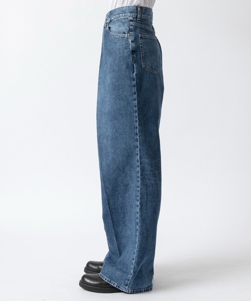 JOHN LAWRENCE SULLIVAN（ジョンローレンスサリバン）の「【JOHN LAWRENCE SULLIVAN/ジョーンローレンスサリバン】WASHED DENIM WIDE PANTS（デニムパンツ・メンズ・ブラック/インディゴブルー・44/46）」の18枚目の写真