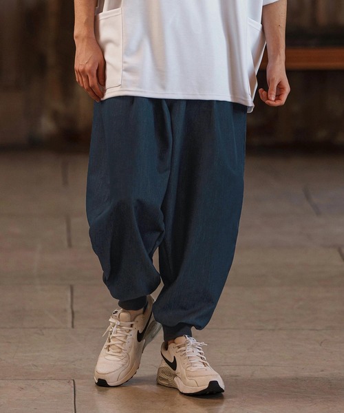 CAMBIO(カンビオ)の「mp13248-Ripstop Like Denim Balloon Jogger Pants デニムバルーンパンツ(デニムパンツ・メンズ・ブルー/サックスブルー/ネイビー・S/M/L)」の11枚目の写真