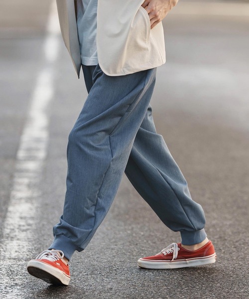 CAMBIO(カンビオ)】 Ripstop Like Stretch Denim Balloon Pants