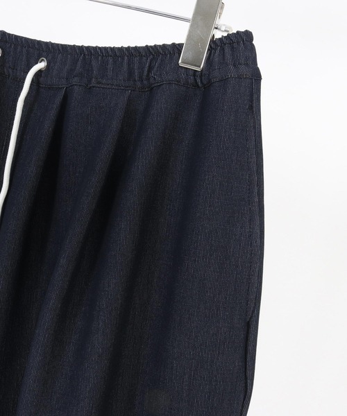 mp13248-Ripstop Like Denim Balloon Jogger Pants デニム