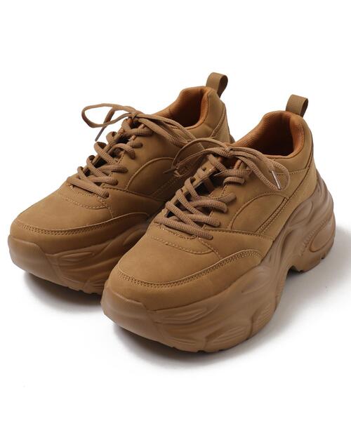 WEGO（ウィゴー）の「WEGO/【25年春夏新作】クリアライトソールスニーカー（スニーカー・レディース・キャメル/ホワイト/ブラック・SMALL/X-LARGE/LARGE/MEDIUM）」の5枚目の写真