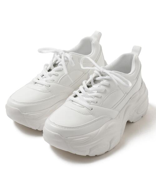 WEGO（ウィゴー）の「WEGO/【25年春夏新作】クリアライトソールスニーカー（スニーカー・レディース・キャメル/ホワイト/ブラック・SMALL/X-LARGE/LARGE/MEDIUM）」の4枚目の写真