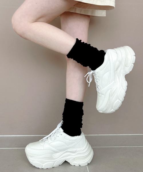 WEGO（ウィゴー）の「WEGO/【25年春夏新作】クリアライトソールスニーカー（スニーカー・レディース・キャメル/ホワイト/ブラック・SMALL/X-LARGE/LARGE/MEDIUM）」の14枚目の写真