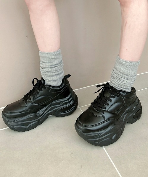 WEGO（ウィゴー）の「WEGO/【25年春夏新作】クリアライトソールスニーカー（スニーカー・レディース・キャメル/ホワイト/ブラック・SMALL/X-LARGE/LARGE/MEDIUM）」の19枚目の写真