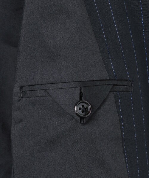 6(ロク)の「<6(ROKU)>ネップ ストライプ テーラードジャケット:(テーラードジャケット・レディース・ネイビー・36/38)」の11枚目の写真