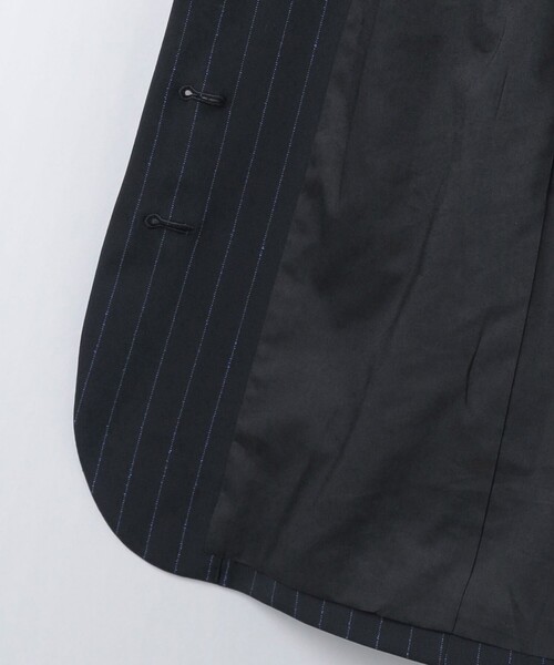 6(ロク)の「<6(ROKU)>ネップ ストライプ テーラードジャケット:(テーラードジャケット・レディース・ネイビー・36/38)」の12枚目の写真