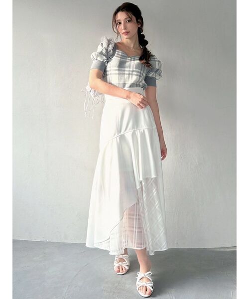 RESEXXY(リゼクシー)の「ハートネックラグランニットトップス(ニット/セーター・レディース・ピンク/ブルー/ブラック・FREE)」の22枚目の写真