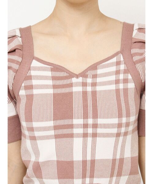 RESEXXY(リゼクシー)の「ハートネックラグランニットトップス(ニット/セーター・レディース・ピンク/ブルー/ブラック・FREE)」の9枚目の写真