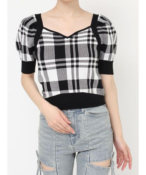 RESEXXY(リゼクシー)の「ハートネックラグランニットトップス(ニット/セーター・レディース・ピンク/ブルー/ブラック・FREE)」の17枚目の写真