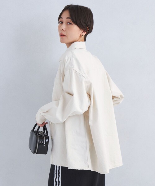 NEEDBY heritage(ニードバイヘリテージ)の「【別注】<NEEDBY heritage>デニム シャツ(シャツ/ブラウス・レディース・オフホワイト/コバルトブルー・FREE)」の9枚目の写真