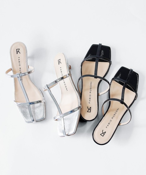FABIO RUSCONI（ファビオルスコーニ）の「FABIO RUSCONI （ファビオ ルスコーニ） / クロスストラップサンダル 2518（サンダル・レディース・ブラック/シルバー・35/36/37/38/39）」の9枚目の写真