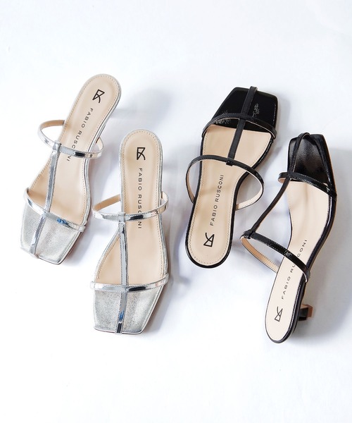 FABIO RUSCONI（ファビオルスコーニ）の「FABIO RUSCONI （ファビオ ルスコーニ） / クロスストラップサンダル 2518（サンダル・レディース・ブラック/シルバー・35/36/37/38/39）」の8枚目の写真