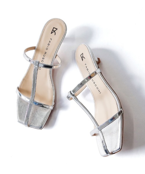 FABIO RUSCONI（ファビオルスコーニ）の「FABIO RUSCONI （ファビオ ルスコーニ） / クロスストラップサンダル 2518（サンダル・レディース・ブラック/シルバー・35/36/37/38/39）」の3枚目の写真