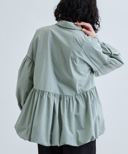 GALLEST（ギャレスト）の「バルーンペプラムブラウス（シャツ/ブラウス・レディース・ホワイト/ライトブルー/イエロー系その他/グリーン系・34/38）」の13枚目の写真