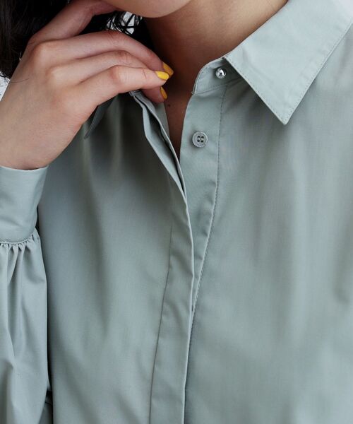 GALLEST（ギャレスト）の「バルーンペプラムブラウス（シャツ/ブラウス・レディース・ホワイト/ライトブルー/イエロー系その他/グリーン系・34/38）」の15枚目の写真