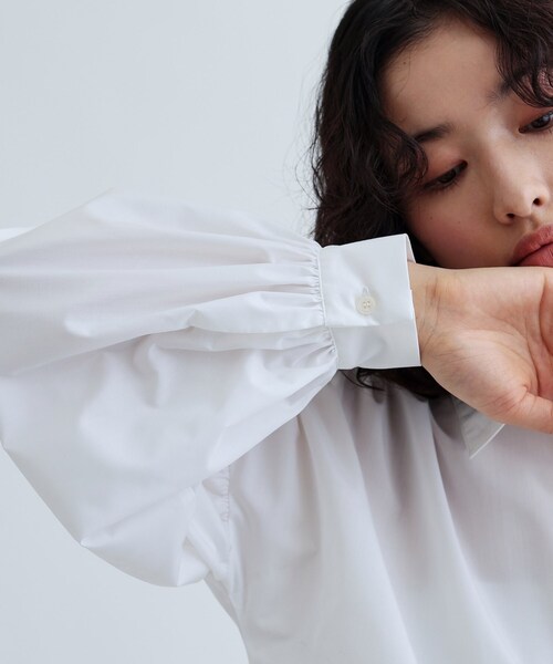 GALLEST（ギャレスト）の「バルーンペプラムブラウス（シャツ/ブラウス・レディース・ホワイト/ライトブルー/イエロー系その他/グリーン系・34/38）」の21枚目の写真