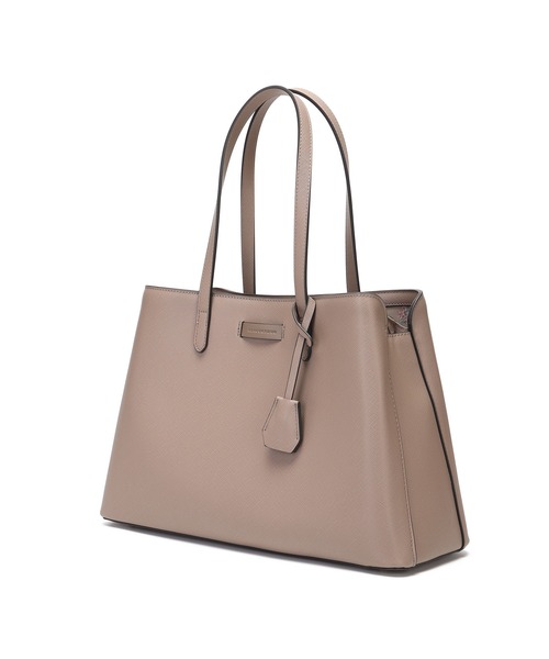 MERCURYDUO(マーキュリーデュオ)の「【MERCURYDUO/マーキュリーデュオ】通勤、通学、リクルート両アオリポケットA4トートバッグ キーチャーム付(トートバッグ・レディース・ブラック/グレイッシュベージュ/ブラウン系その他・FREE)」の2枚目の写真