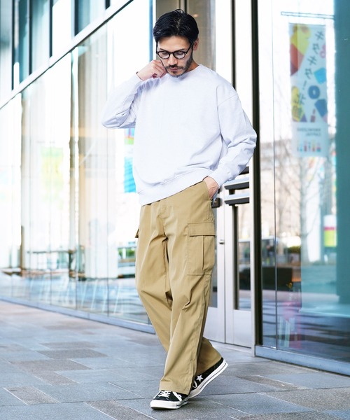 jiggys shop(ジギーズショップ)の「ワイドシルエット イージーカーゴパンツ(カーゴパンツ・メンズ・ベージュ/カーキ/ブラック・MEDIUM/SMALL/X-LARGE/LARGE)」の8枚目の写真