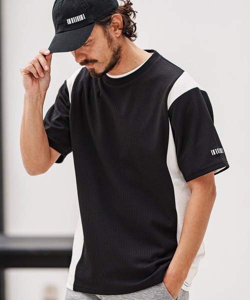 felkod(フィルコッド)の「mt9504- Cord Jersey Cut sew Tシャツ(Tシャツ/カットソー・メンズ・ホワイト/ブラック/ホワイト×ブラック・L/M/S)」の5枚目の写真