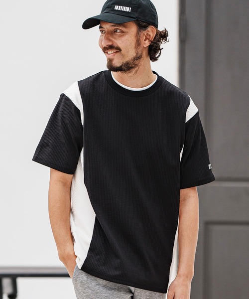 felkod(フィルコッド)の「mt9504- Cord Jersey Cut sew Tシャツ(Tシャツ/カットソー・メンズ・ホワイト/ブラック/ホワイト×ブラック・L/M/S)」の6枚目の写真