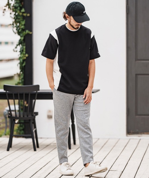 felkod(フィルコッド)の「mt9504- Cord Jersey Cut sew Tシャツ(Tシャツ/カットソー・メンズ・ホワイト/ブラック/ホワイト×ブラック・L/M/S)」の9枚目の写真