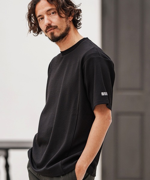 felkod(フィルコッド)の「mt9504- Cord Jersey Cut sew Tシャツ(Tシャツ/カットソー・メンズ・ホワイト/ブラック/ホワイト×ブラック・L/M/S)」の11枚目の写真