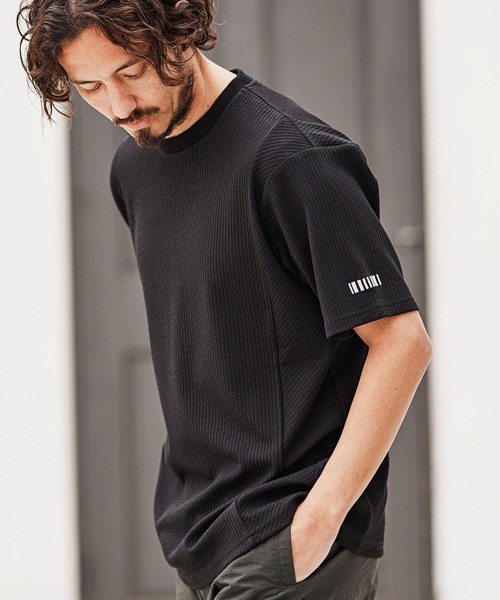felkod(フィルコッド)の「mt9504- Cord Jersey Cut sew Tシャツ(Tシャツ/カットソー・メンズ・ホワイト/ブラック/ホワイト×ブラック・L/M/S)」の12枚目の写真