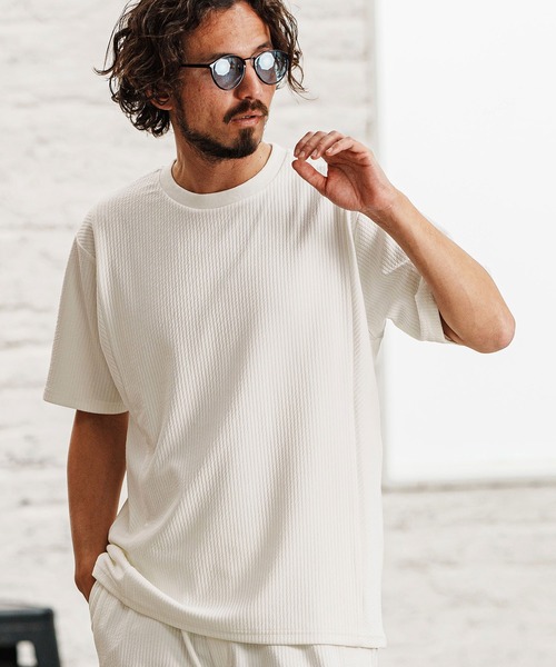 felkod(フィルコッド)の「mt9504- Cord Jersey Cut sew Tシャツ(Tシャツ/カットソー・メンズ・ホワイト/ブラック/ホワイト×ブラック・L/M/S)」の15枚目の写真