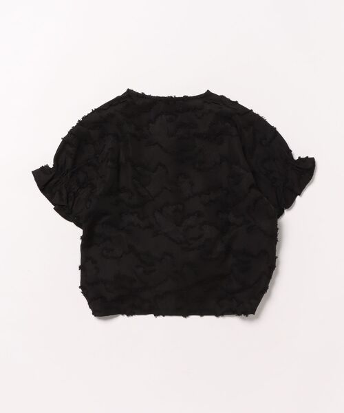 unica(ユニカ)の「ドロストフリルカーデブラウス(シャツ/ブラウス・キッズ・ブラック/オフホワイト/グリーン・M/L/XL/S)」の4枚目の写真