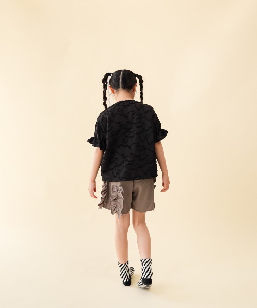 unica(ユニカ)の「ドロストフリルカーデブラウス(シャツ/ブラウス・キッズ・ブラック/オフホワイト/グリーン・M/L/XL/S)」の13枚目の写真