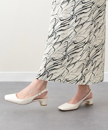 【INTER-CHAUSSURES】スクエアトウバックバンドパンプス(I51304)