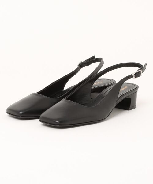 inter-chaussures(インターショシュール)の「【INTER-CHAUSSURES】スクエアトウバックバンドパンプス(I51304)(パンプス・レディース・シルバー/ブラック/アイボリー・35/36/37/38/39)」の5枚目の写真