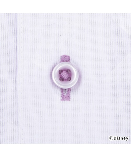 TOKYO SHIRTS(トウキョウシャツ)の「【Disney ディズニー】形態安定ノーアイロン ボタンダウン 長袖ストレッチビジネスワイシャツ(ビジネスシャツ・メンズ・ライトパープル・首回り39cm-裄丈88cm/首回り41cm-裄丈90cm/首回り42cm-裄丈90cm/首回り43cm-裄丈90cm/首回り45cm-裄丈82cm/首回り45cm-裄丈86cm/首回り45cm-裄丈90cm/首回り47cm-裄丈86cm/首回り47cm-裄丈90cm)」の4枚目の写真