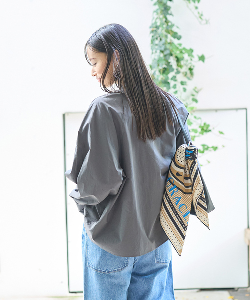 Rouge vif（ルージュヴィフ）の「ハイネックリボンブラウス2（シャツ/ブラウス・レディース・ホワイト/チャコールグレー・フリー）」の5枚目の写真