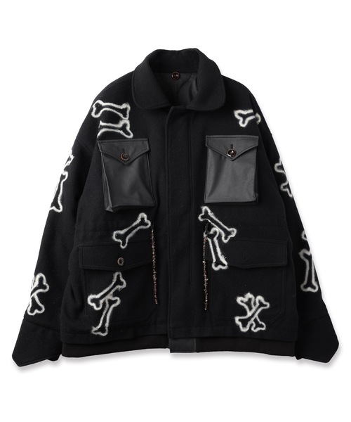 HAND PAINTING MILITARY BLOUSON