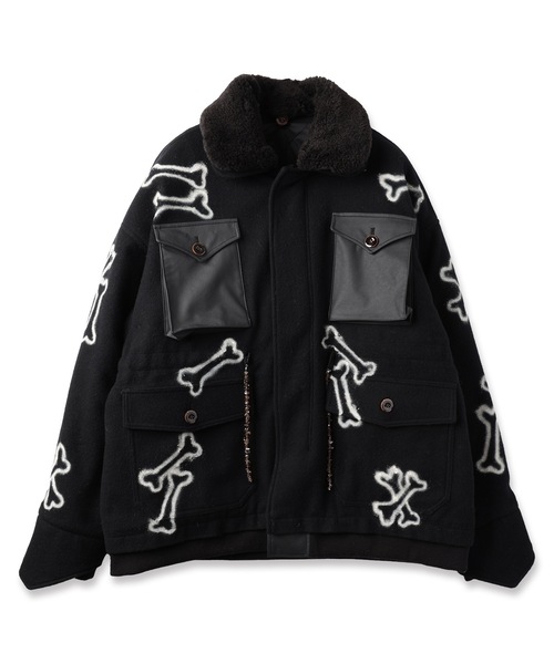 HAND PAINTING MILITARY BLOUSON