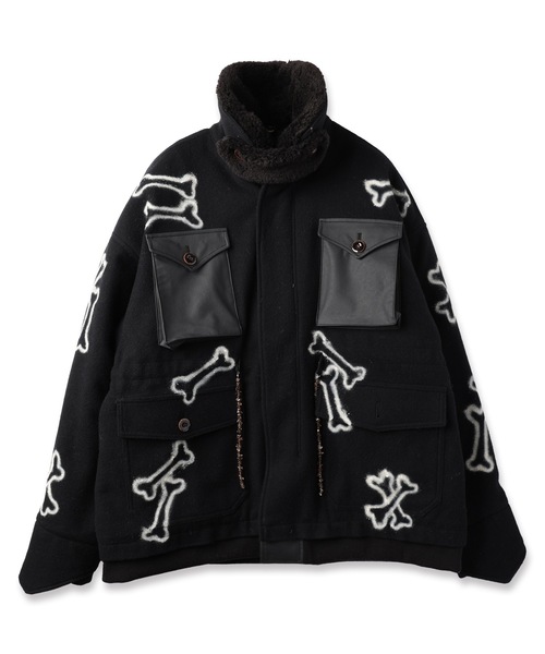 HAND PAINTING MILITARY BLOUSON