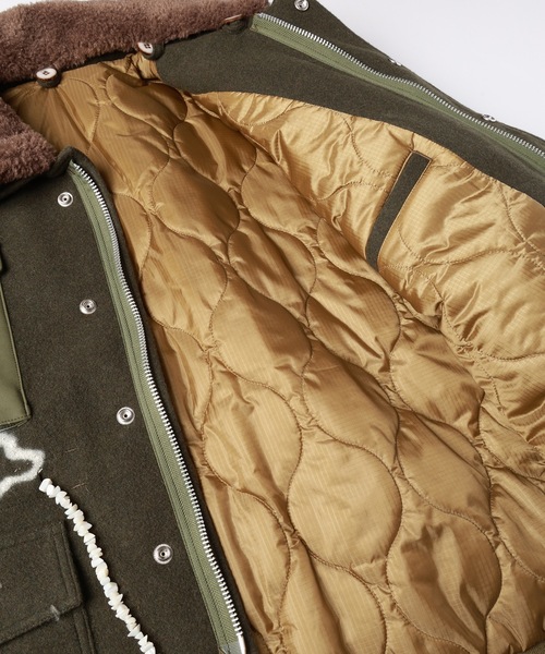 HAND PAINTING MILITARY BLOUSON