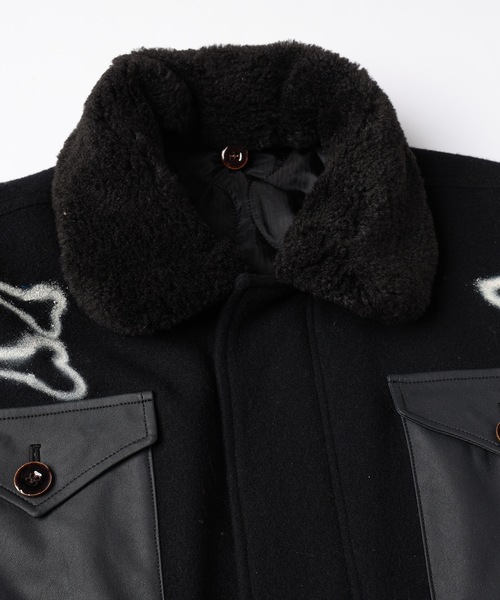 HAND PAINTING MILITARY BLOUSON